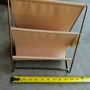 Elegant Gold and Pink Wall Display Shelf